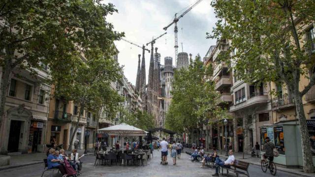 Imagen de la avenida Gaudí, que une la Sagrada Familia con el Hospital de Sant Pau