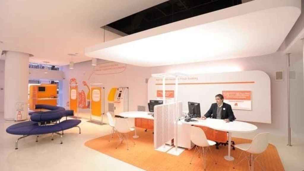 Una sucursal bancaria de ING