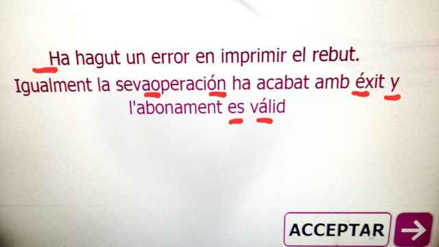 Los mensajes de Renfe en un paupérrimo catalán encienden las redes