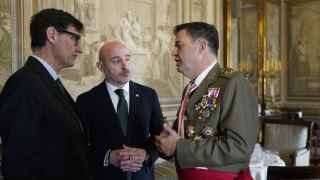 Illa, con Carlos Prieto y Manuel Busquier en la Pascua Militar de fin de semana