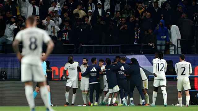 Toni Kroos, durante la celebración del Real Madrid contra el Atlético