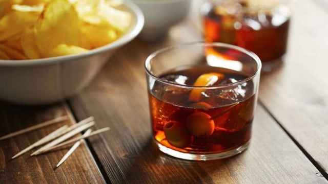 Un vaso de vermut