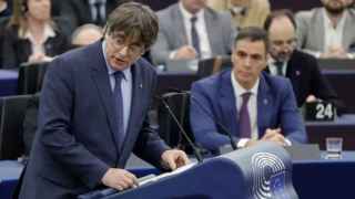 Carles Puigdemont, en la Eurocámara