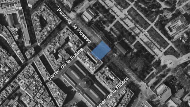 Espacio donde tendrán lugar las obras ante el parque de la Ciutadella