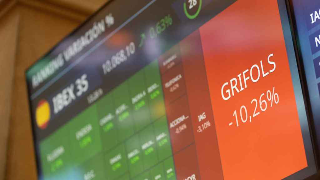 La cotización de Grifols durante una sesión de los últimos días / EP