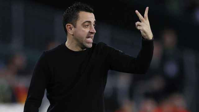 Xavi Hernández dirige al Barça contra el Betis en el Benito Villamarín