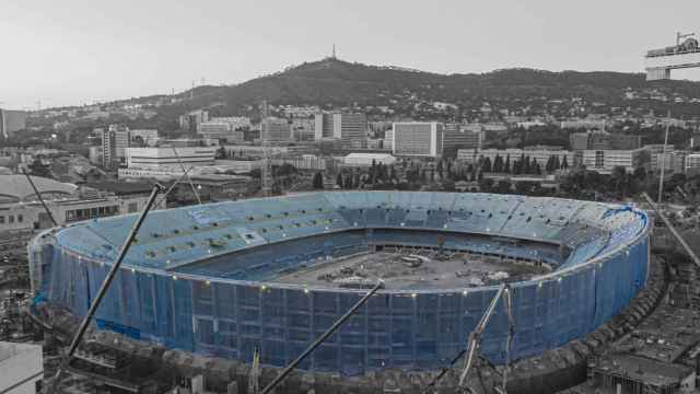 El Camp Nou, en obras