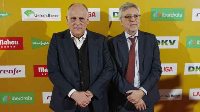 Javier Tebas, en los premios de la Asociación de la Prensa Deportiva