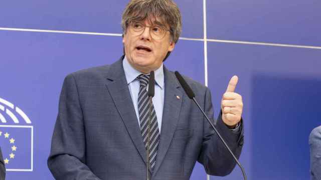El expresidente de la Generalitat, Carles Puigdemont, fugado en Bruselas