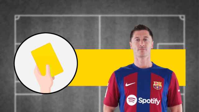 Robert Lewandowski: tarjeta amarilla