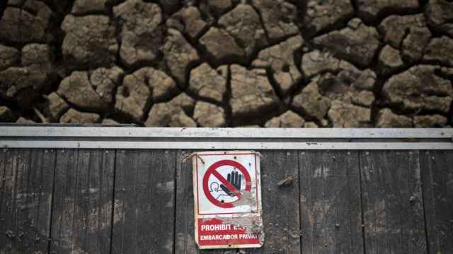 Vista del pantano de Sau el 22 de enero de 2024