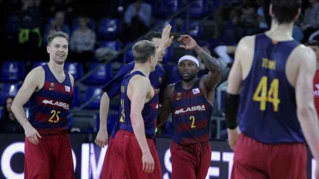 Tyrese Rice, durante un partido con el Barça de basket