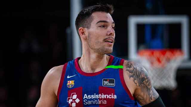 Willy Hernangómez, durante la derrota del Barça de basket contra el Valencia