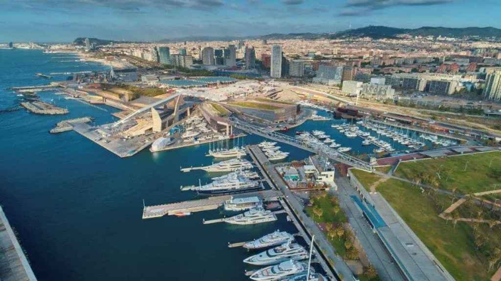 Imagen aérea de la plaza del Fòrum