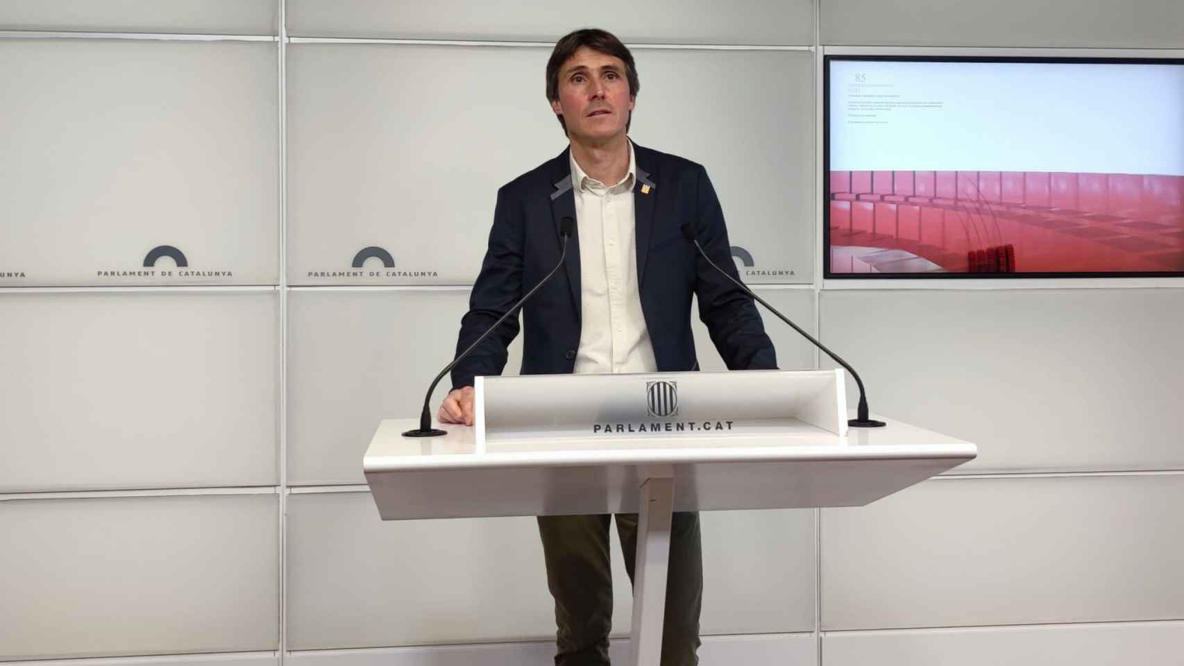 El portavoz de Junts en el Parlament, Salvador Vergés