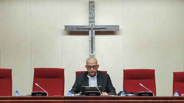 El arzobispo de Barcelona, Juan José Omella, en una rueda de prensa