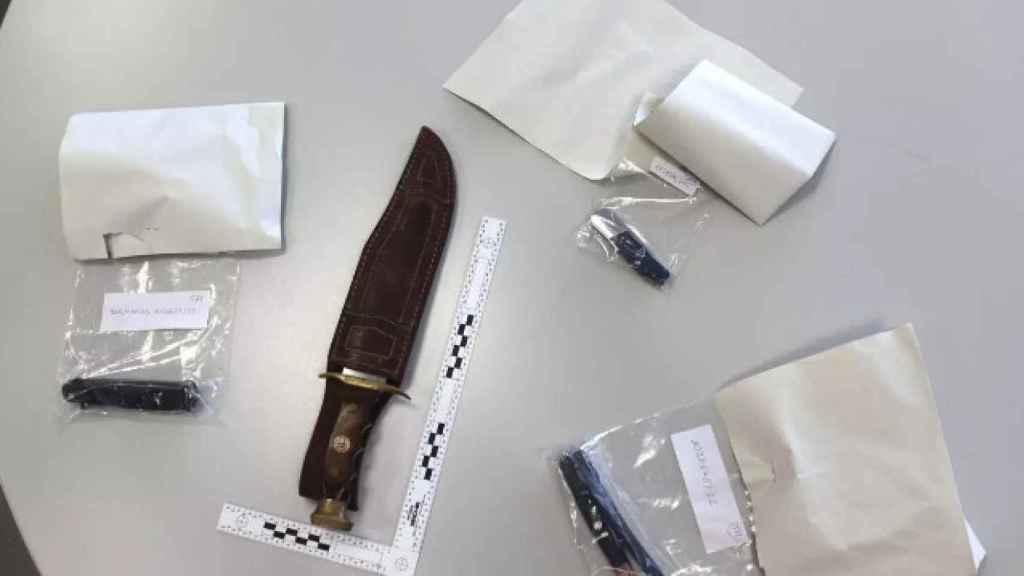 imagen de archivo de una arma blanca intervenidas por los Mossos d'Esquadra