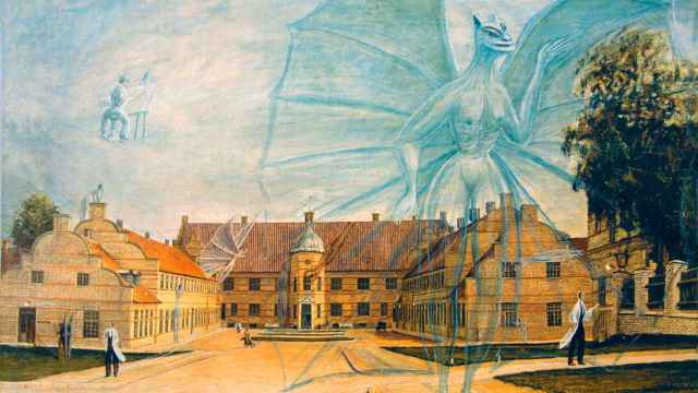 Obra de Ovartaci, en la exposición 'Loving the alien', en La Casa Encendida