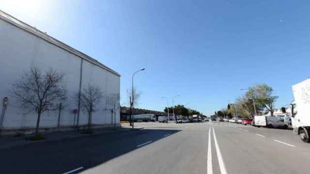 Calle Quatre del polígono de la Zona Franca