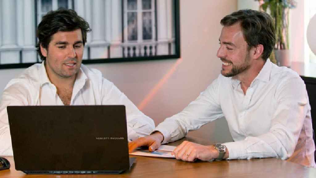 Joaquín Castellví fill, 'alma mater' de Stoneweg, amb Jaume Sabater, CEO