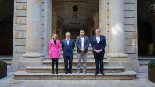 Los representantes del CDRA en la presentación del plan estratégico