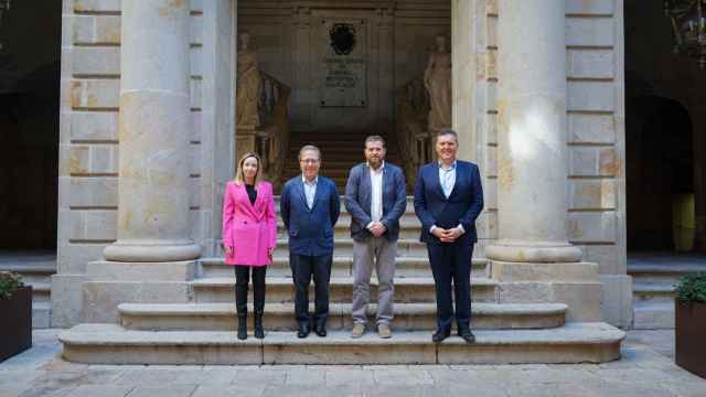 Los representantes del CDRA en la presentación del plan estratégico