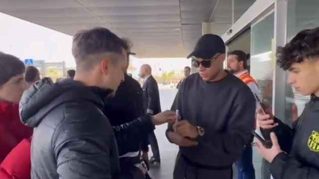 La visita de Kylian Mbappé a Barcelona