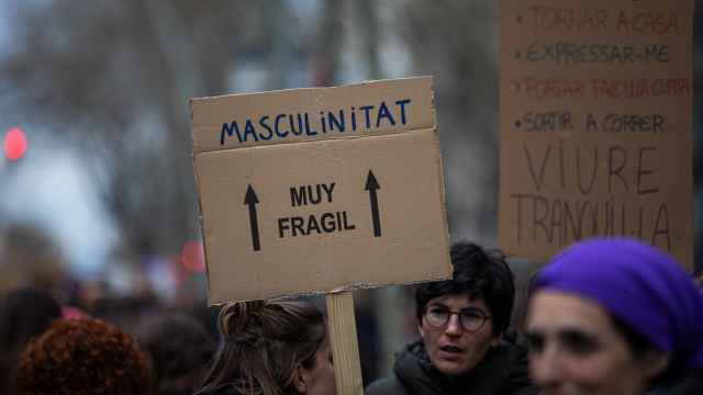 Manifestación feminista en Barcelona