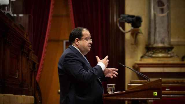 Joan Ignasi Elena, consejero catalán de Interior, en el Parlament