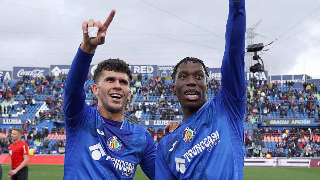 Carles Aleñá i Ilaix Moriba, dos canterans del Barça que ara juguen amb el Getafe