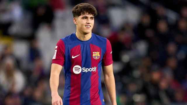 Pau Cubarsi, durante el partido del Barça contra el Getafe