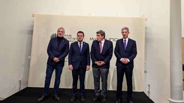 Autoridades en la comida inaugural del Mobile World Congress (MWC) 2024 en Barcelona