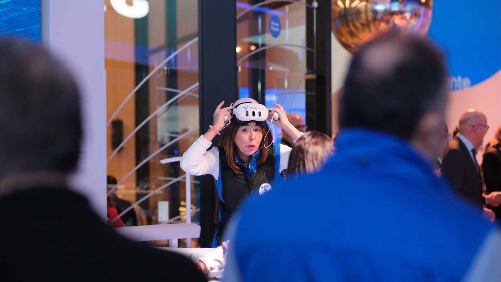 La realidad virtual, en el 'stand' de Telefónica del Mobile World Congress 2024
