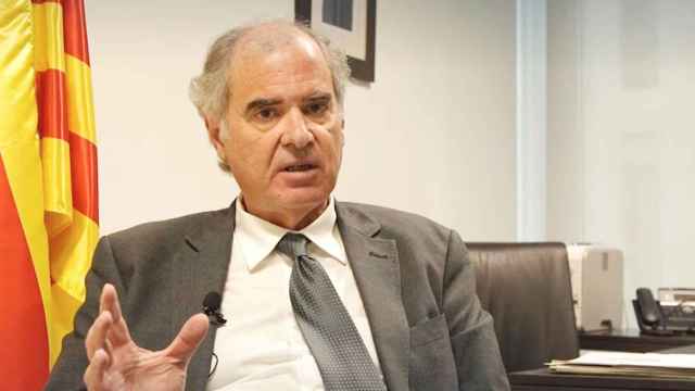 El juez Aguirre, instructor del 'caso Volhov', en una intervención en la televisión alemana