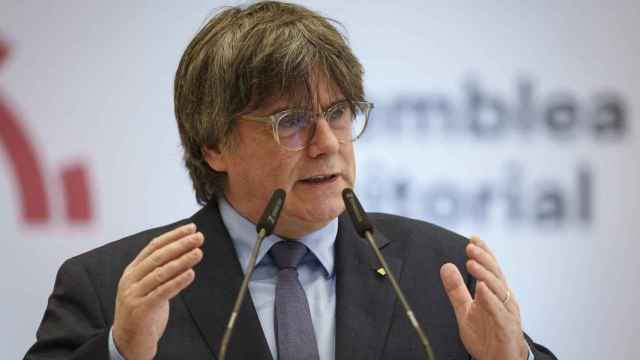 Puigdemont, en un acto del Consell de la República