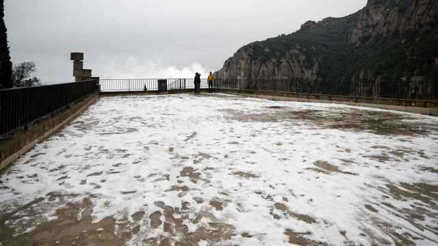 Mirador de Montserrat nevado
