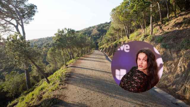 Montaje fotográfico de la carretera de les Aigües y Rosalía