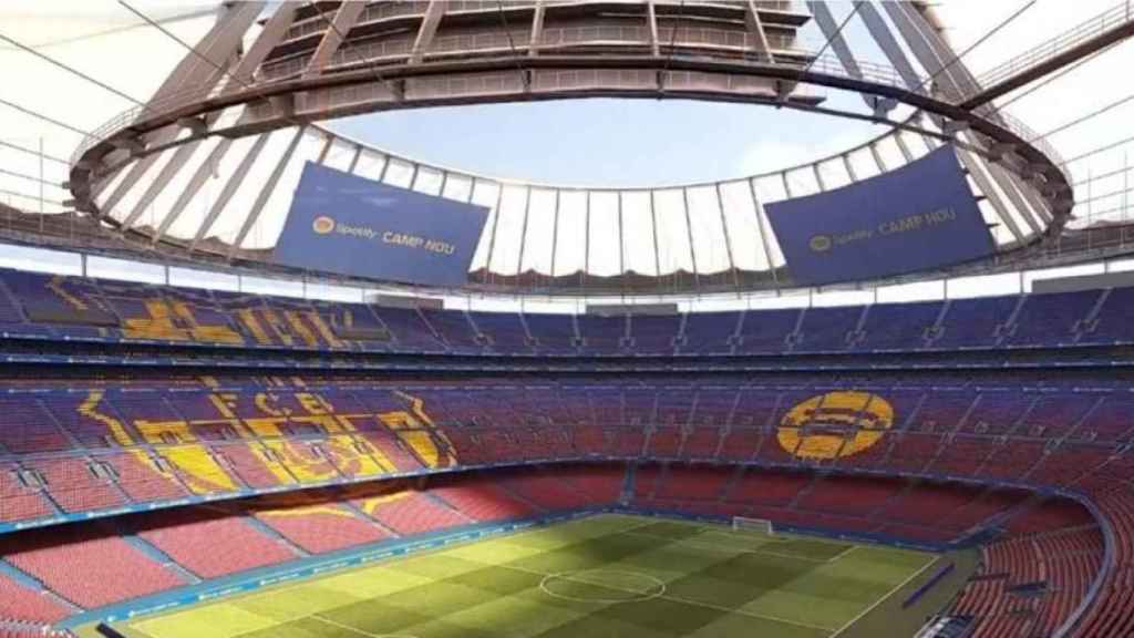 Recreació del nou Camp Nou