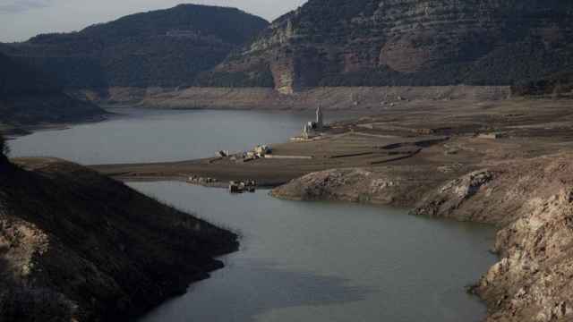 Vista del pantano de Sau (Barcelona), a 22 de enero de 2024