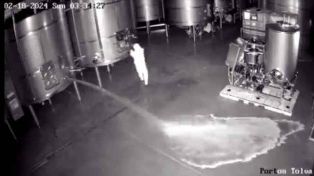 Imagen captada por las cámaras de seguridad de la bodega Cepa 21