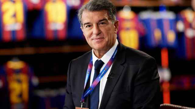 Joan Laporta, tras ganar las elecciones de 2021