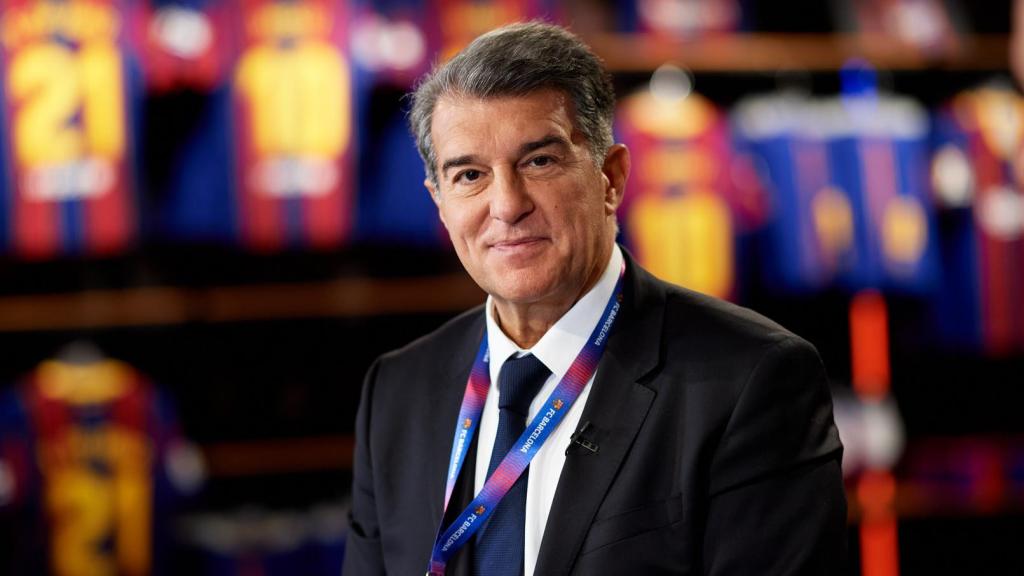 Joan Laporta, tras ganar las elecciones de 2021