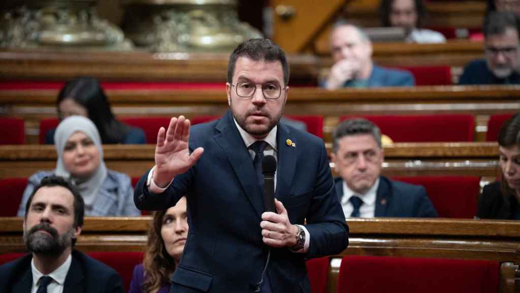 El presidente de la Generalitat, Pere Aragonès