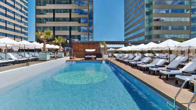 La piscina del Hilton Diagonal Mar Barcelona