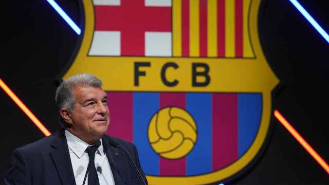 Joan Laporta, presidente del Barça, en el Sports Tomorrow Congress