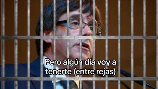 Carles Puigdemont, en la cárcel en un montaje del PP en TikTok