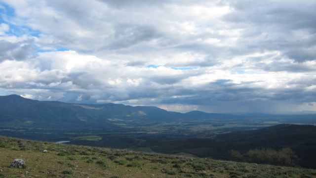 Imagen de archivo de nubes en el interior de Cataluña
