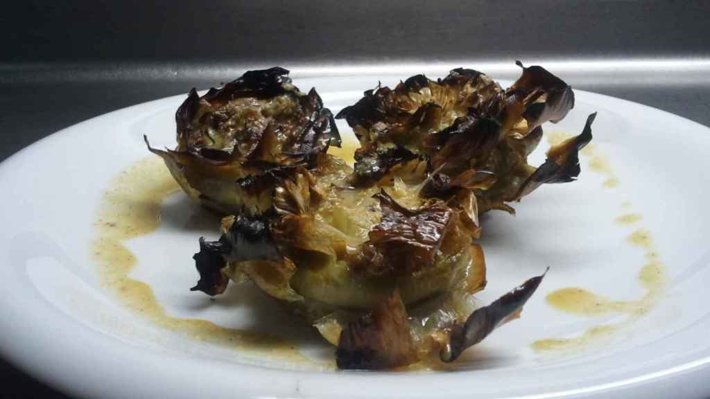 Carxofes a la brasa