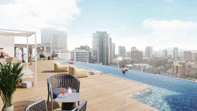 Recreación virtual del futuro hotel Tembo Barcelona