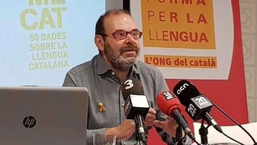 Òscar Escuder, presidente de Plataforma per la Llengua